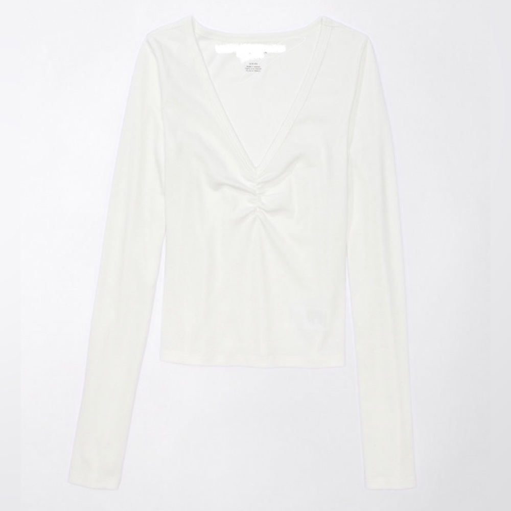 H&M Long Sleeve Ruched Top - Picture 2 of 4